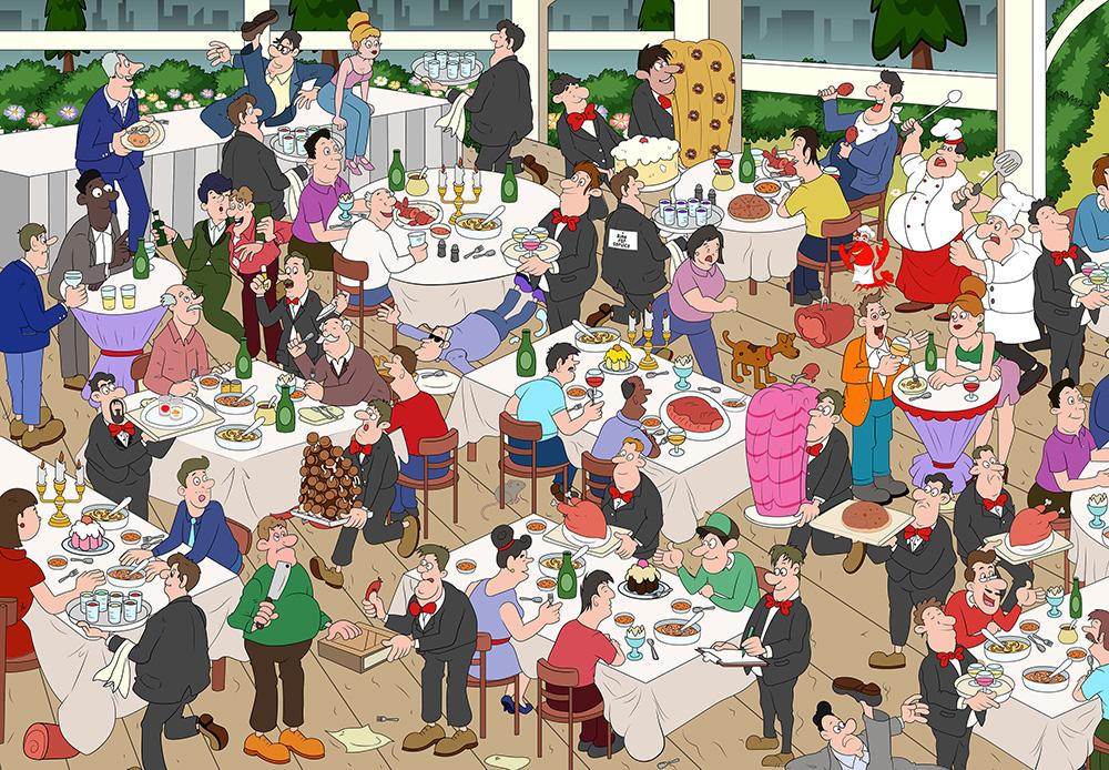 Fine Dining 1000 Piece Jigsaw Puzzle