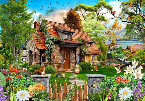Merle's Cottage 1000 Piece Jigsaw Puzzle