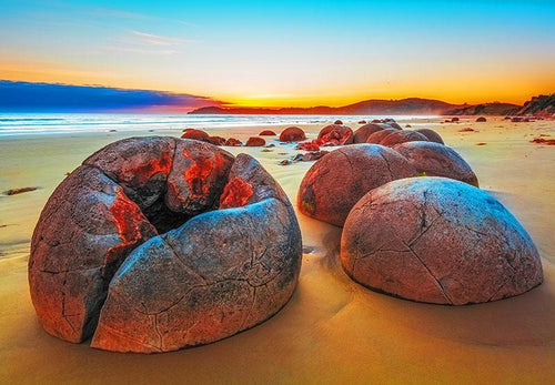 Moeraki Boulders - New Zealand 1000 Piece Adult's Jigsaw Puzzle